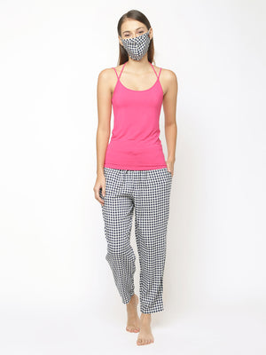 The Gingham Grid Women PJ Pant