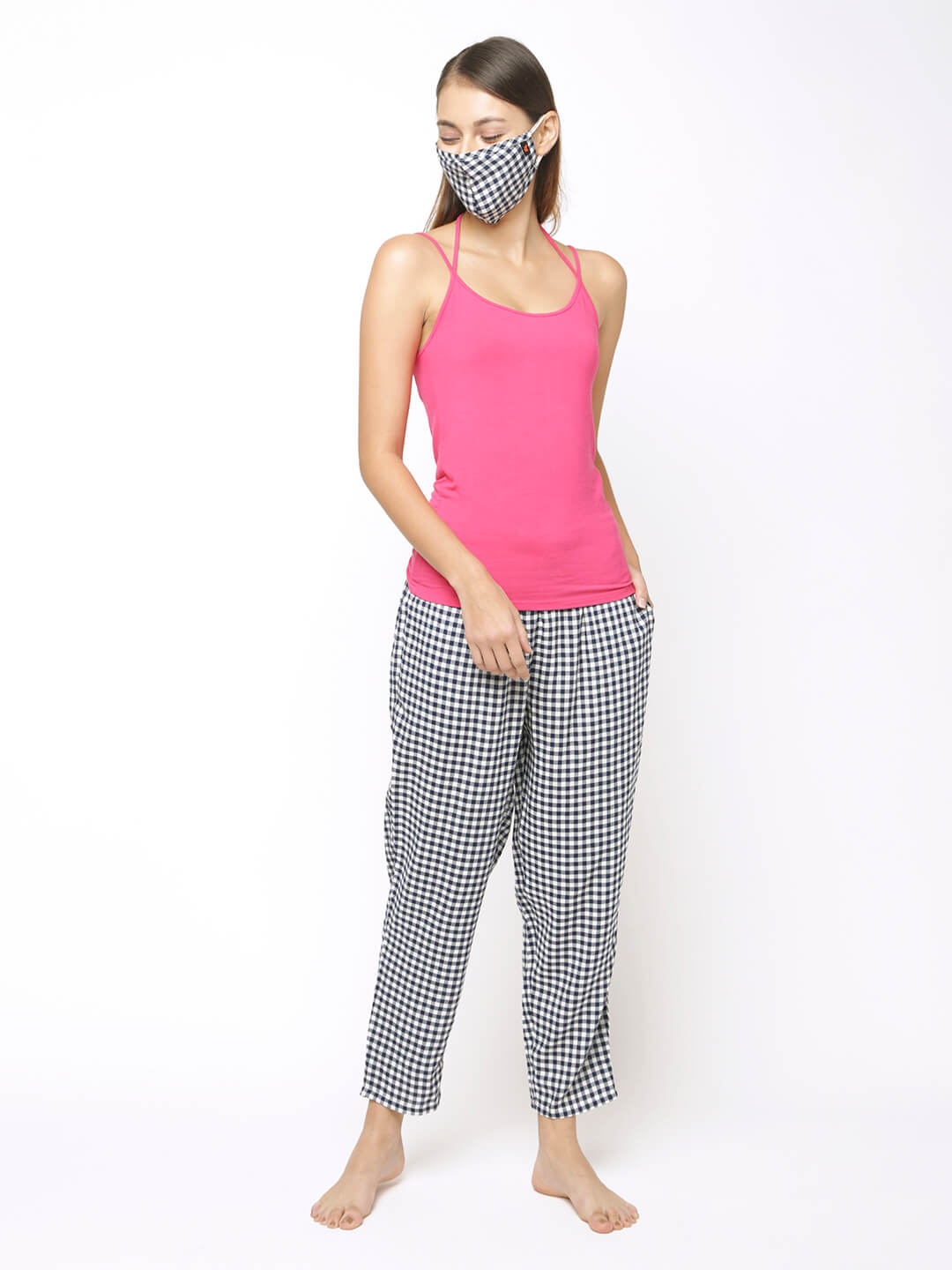 The Gingham Grid Women PJ Pant