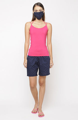 The Polka Dot Blue Women WFH Shorts