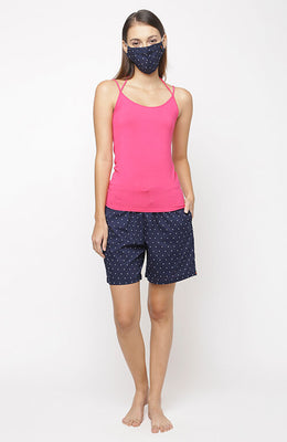 The Polka Dot Blue Women WFH Shorts