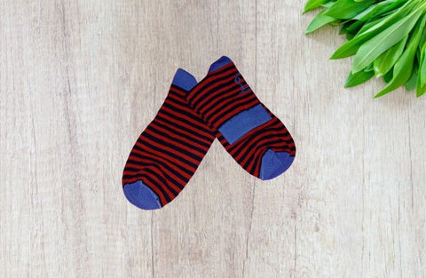 Ankle Sock Red Striper