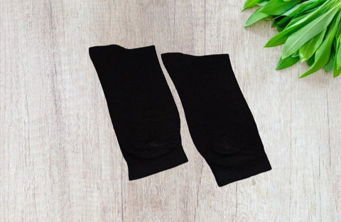 Merino Tie Dye Calf Socks - Black Colors