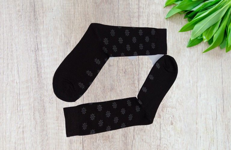 Space Dye Originals Calf Socks - Black