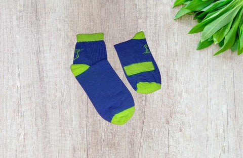 Spring Fling Ankle Socks - Blue Green