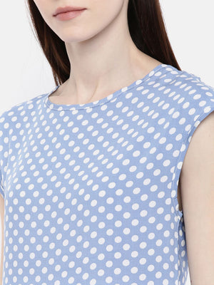 The Blue Printed WFH Sheath Dress